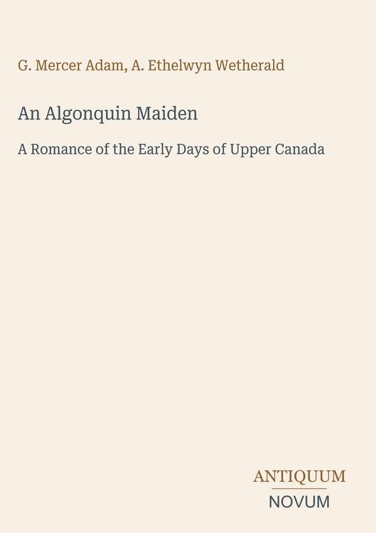Produktbild: An Algonquin Maiden