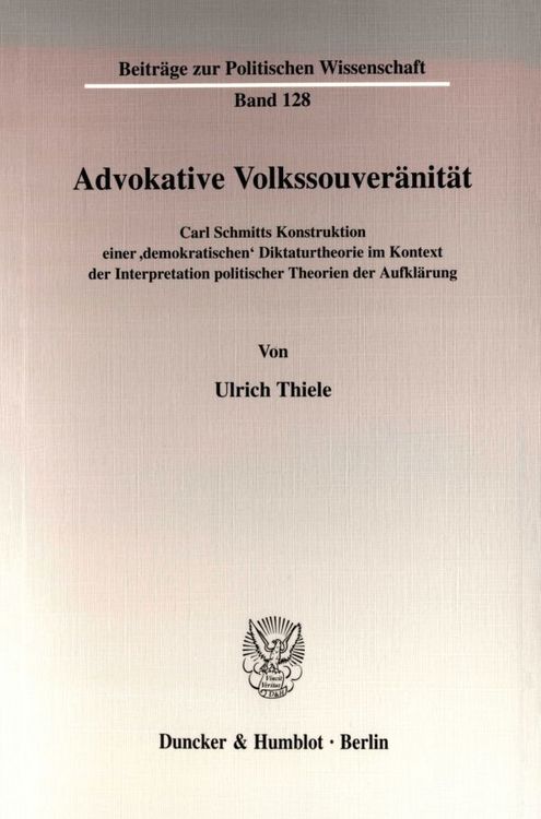 Produktbild: Advokative Volkssouver&auml;nit&auml;t.