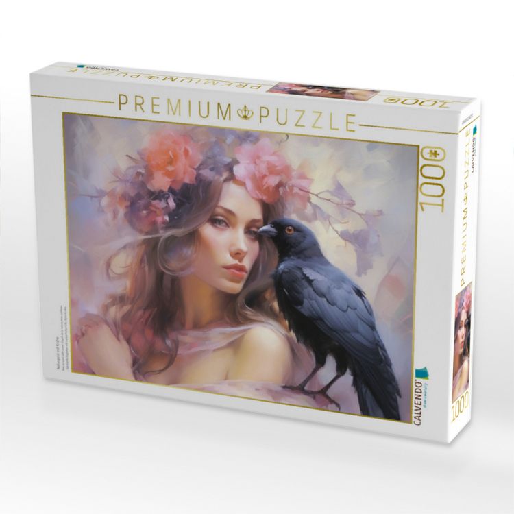 Produktbild: CALVENDO Puzzle Naturgeist mit Kr&auml;he | 1000 Teile Lege-Gr&ouml;&szlig;e 64x48cm Foto-Puzzle f&uuml;r gl&uuml;ckliche Stunden
