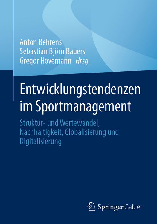Produktbild: Entwicklungstendenzen im Sportmanagement
