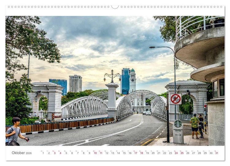 Produktbild: Singapur, Metropole in Asien (hochwertiger Premium Wandkalender 2026 DIN A2 quer), Kunstdruck in Hochglanz