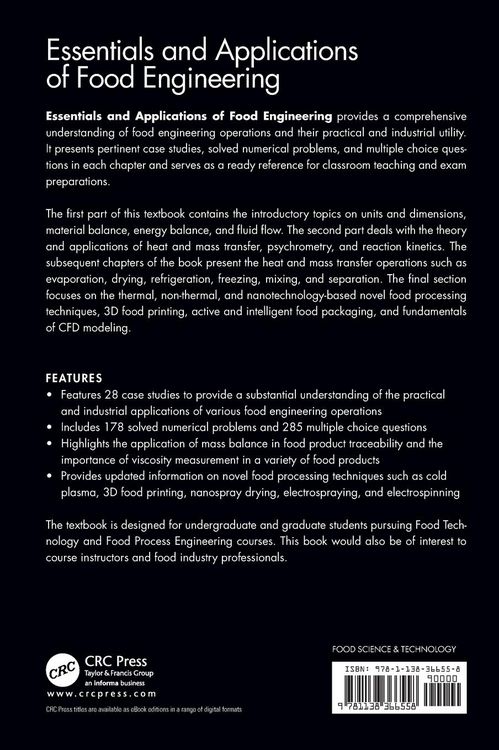 Produktbild: Essentials and Applications of Food Engineering