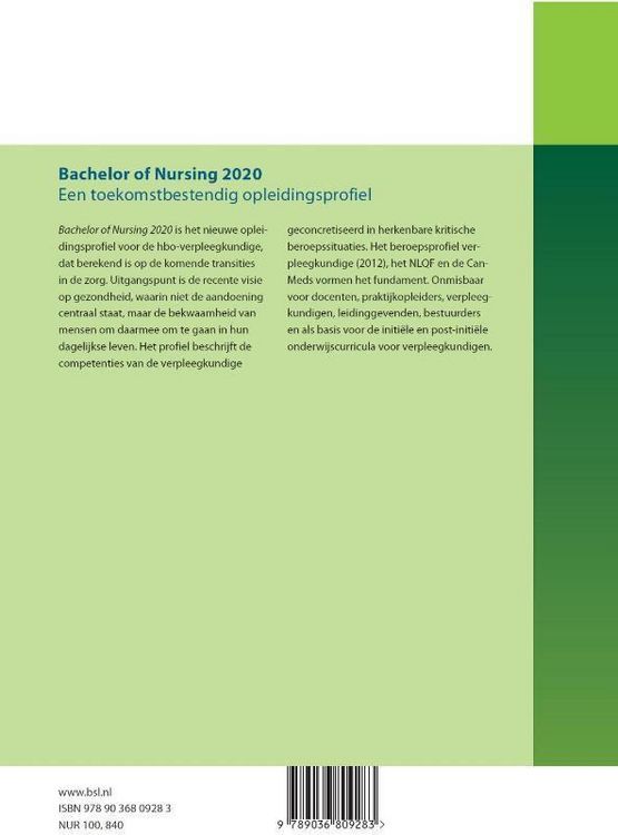 Produktbild: Bachelor of Nursing 2020