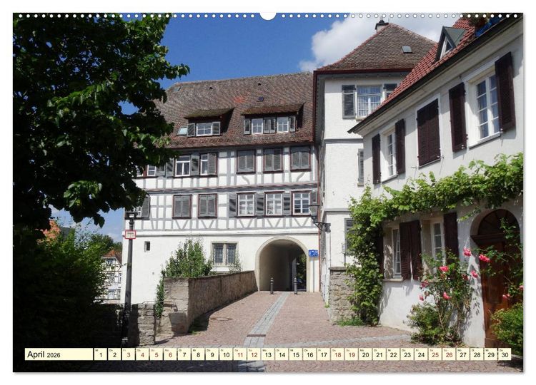 Produktbild: Unterwegs in Backnang (Wandkalender 2026 DIN A2 quer), CALVENDO Monatskalender