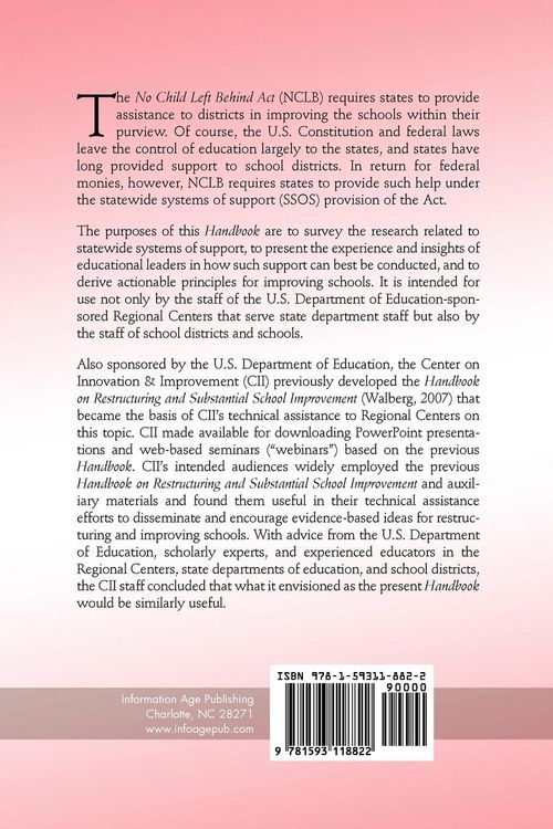 Produktbild: Handbook on Statewide Systems of Support (PB)