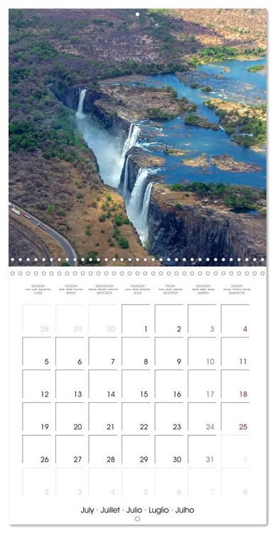 Produktbild: Victoria Falls natural wonders on the Zambezi (Wall Calendar 2027 12 &times; 12 Inch) CALVENDO 12 Month Wall Calendar