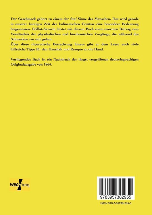 Produktbild: Physiologie des Geschmacks