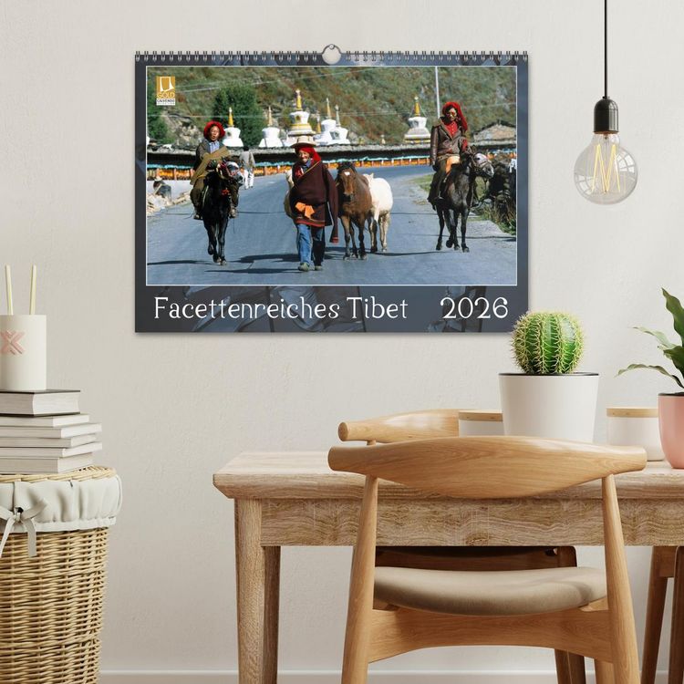 Produktbild: Facettenreiches Tibet (Wandkalender 2026 DIN A3 quer), CALVENDO Monatskalender