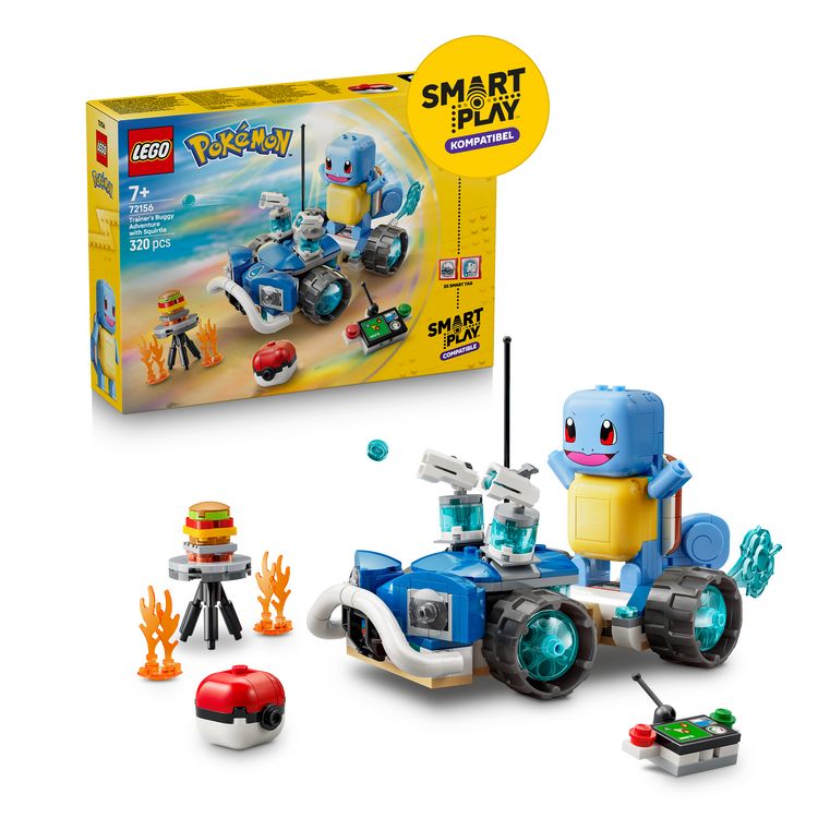Produktbild: LEGO Pok&eacute;mon SMART Play: Trainer-Buggyabenteuer mit Schiggy kompatibles Set 72156