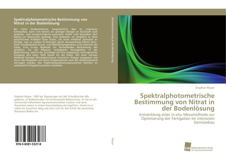 Produktbild: Spektralphotometrische Bestimmung von Nitrat in der Bodenl&ouml;sung
