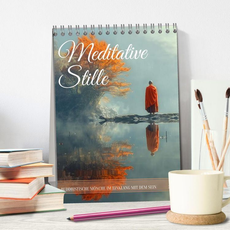 Produktbild: Meditative Stille (Tischkalender 2026 DIN A5 hoch), CALVENDO Monatskalender