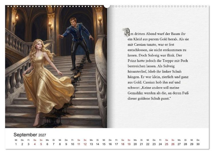 Produktbild: Grimms Hausm&auml;rchen Aschenputtel (Wandkalender 2027 DIN A2 quer), CALVENDO Monatskalender