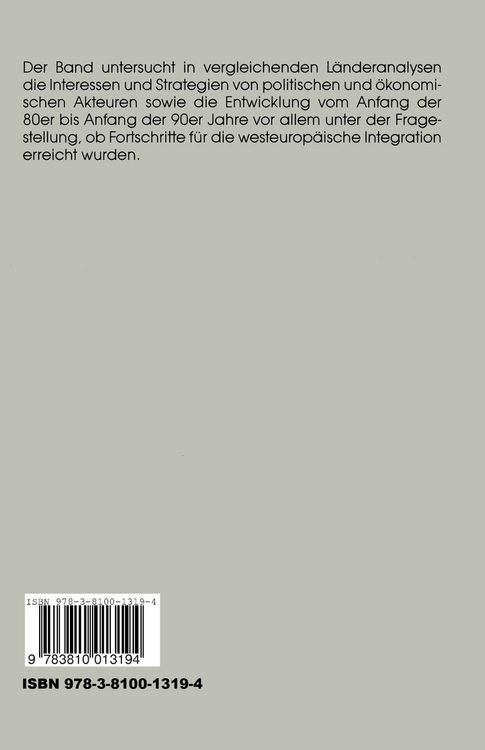 Produktbild: R&uuml;stungskooperation und Technologiepolitik als Problem der westeurop&auml;ischen Integration