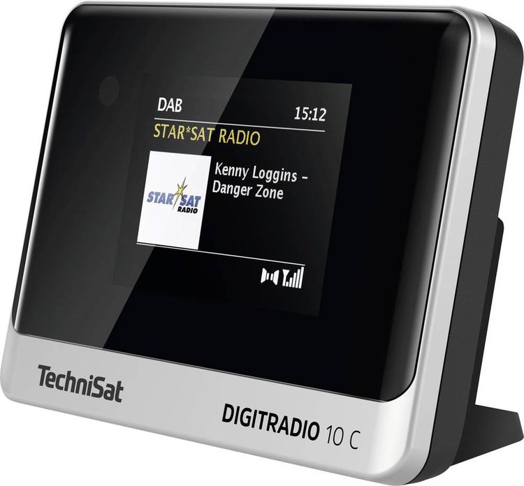 Produktbild: TechniSat DIGITRADIO 10 C Tischradio DAB+, UKW Bluetooth&reg; Inkl. Fernbedienung, Weckfunktion Schwarz/Silber