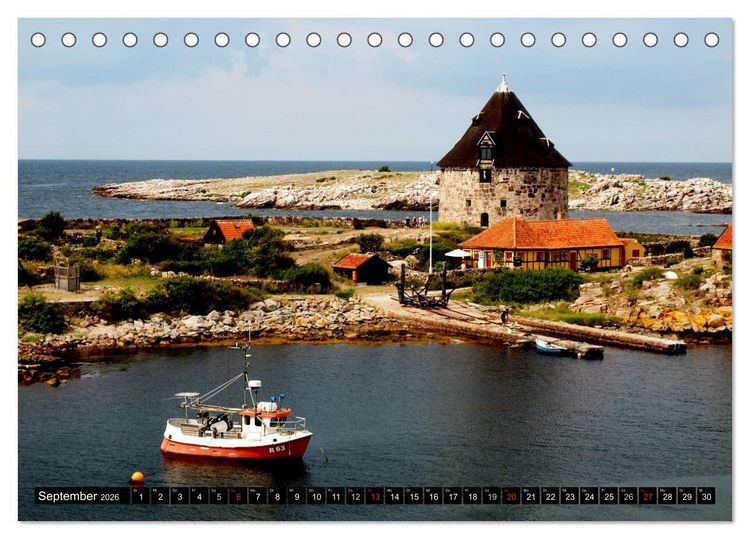 Produktbild: Bornholm - D&auml;nemark (Tischkalender 2026 DIN A5 quer), CALVENDO Monatskalender