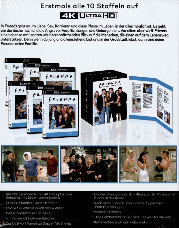 Produktbild: Friends: Die komplette Serie (4K Ultra HD / 25 Discs)