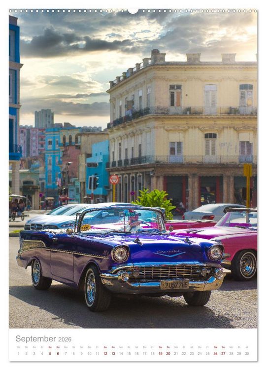 Produktbild: Old Cars of Cuba (Wandkalender 2026 DIN A2 hoch), CALVENDO Monatskalender