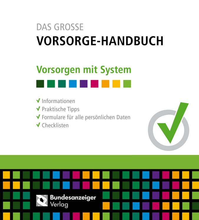 Produktbild: Das Grosse Vorsorge-Handbuch