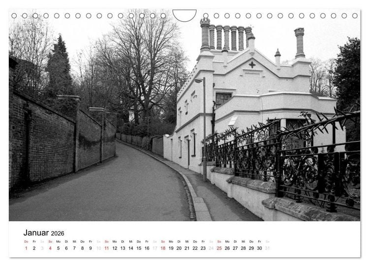 Produktbild: Highgate Cemetery London (Wandkalender 2026 DIN A4 quer), CALVENDO Monatskalender