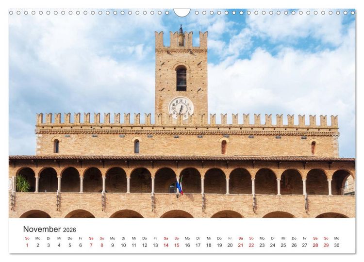 Produktbild: Die Marken - Italien wo es am sch&ouml;nsten ist (Wandkalender 2026 DIN A3 quer), CALVENDO Monatskalender