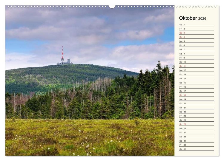 Produktbild: Der Harz - Sagenumwoben und Wildromantisch (hochwertiger Premium Wandkalender 2026 DIN A2 quer), Kunstdruck in Hochglanz