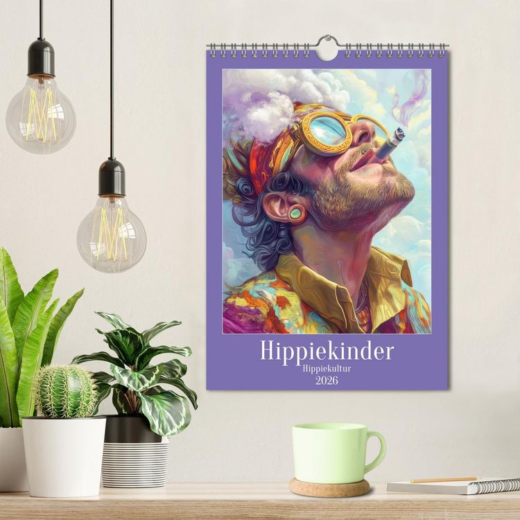 Produktbild: Hippiekinder - Hippiekultur (Wandkalender 2026 DIN A4 hoch), CALVENDO Monatskalender
