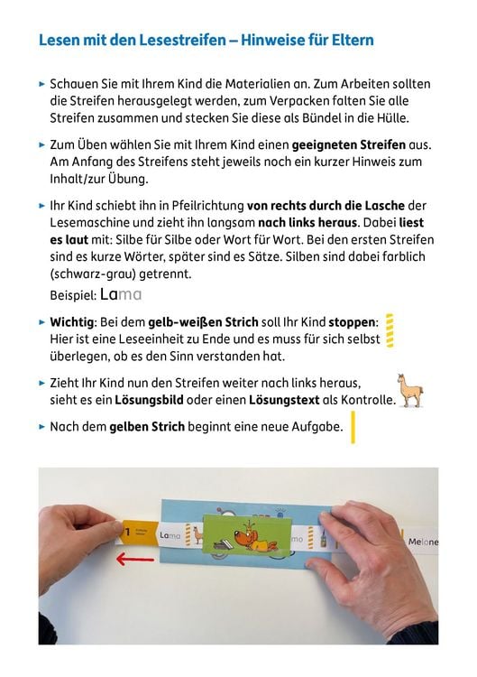 Produktbild: Meine &Uuml;bungsstreifen Lesen lernen &ndash; 1. Klasse: W&ouml;rter und S&auml;tze