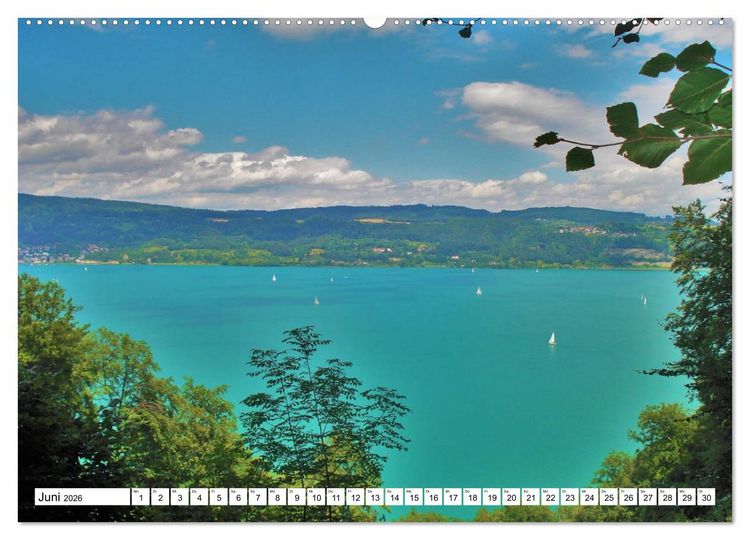 Produktbild: Am Bodenseeufer (hochwertiger Premium Wandkalender 2026 DIN A2 quer), Kunstdruck in Hochglanz