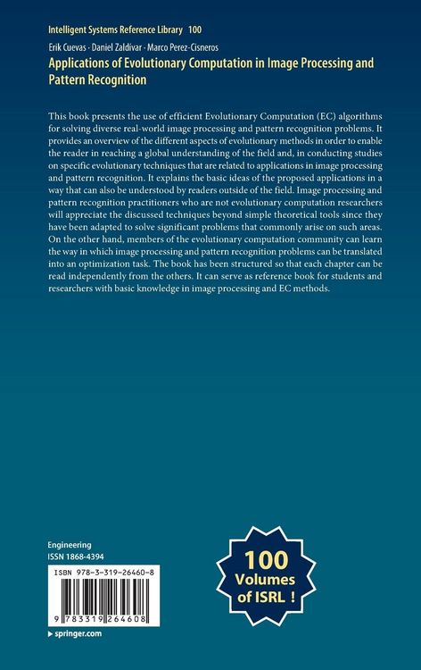 Produktbild: Applications of Evolutionary Computation in Image Processing and Pattern Recognition