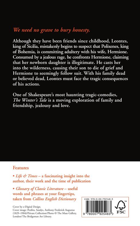 Produktbild: Shakespeare, W: CLASSICS THE WINTER'S TALE