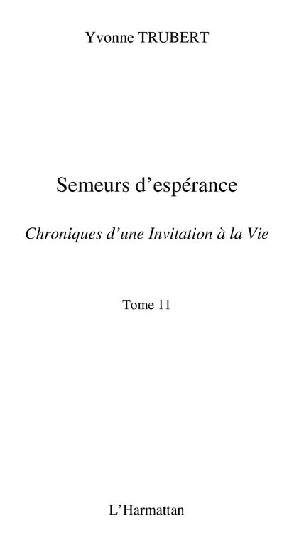 Produktbild: Semeurs d'esperance - chroniques d'une invitation a la vie -