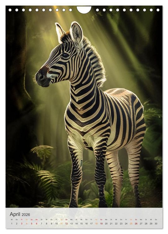Produktbild: Wilde Tierkinder (Wandkalender 2026 DIN A4 hoch), CALVENDO Monatskalender