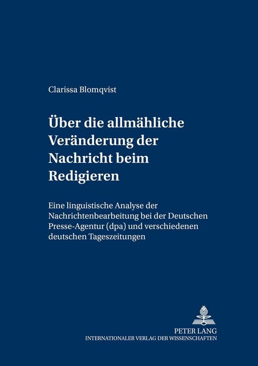 Produktbild: Ueber die allmaehliche Veraenderung der Nachricht beim Redigieren