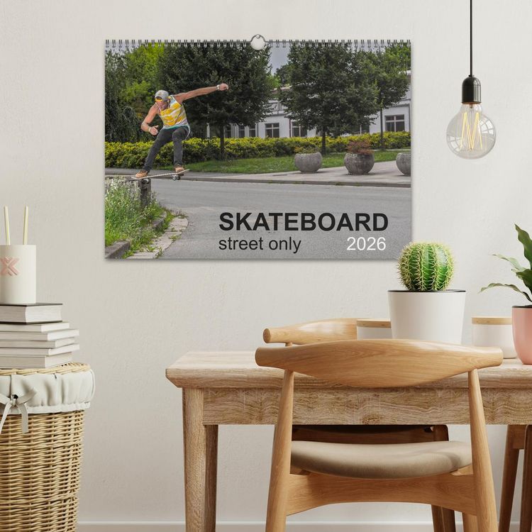 Produktbild: Skateboard - Street only (Wall Calendar 2026 DIN A3 landscape), CALVENDO 12 Month Wall Calendar