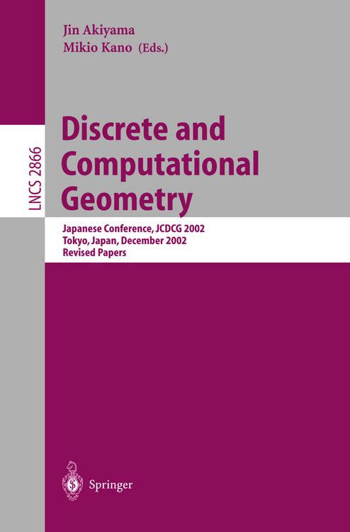 Produktbild: Discrete and Computational Geometry