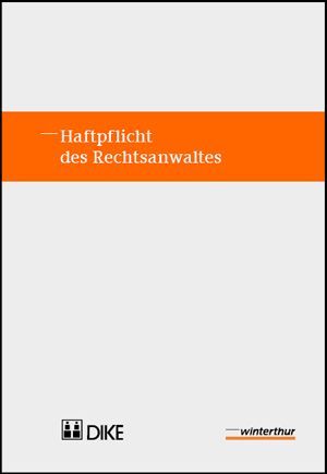 Produktbild: Haftpflicht des Rechtsanwaltes