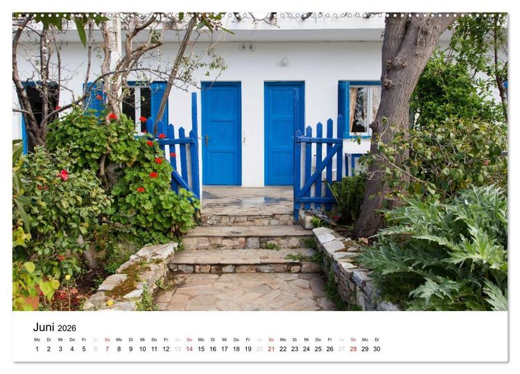 Produktbild: Al&oacute;nnisos, Ski&aacute;thos, Sk&oacute;pelos (hochwertiger Premium Wandkalender 2026 DIN A2 quer), Kunstdruck in Hochglanz