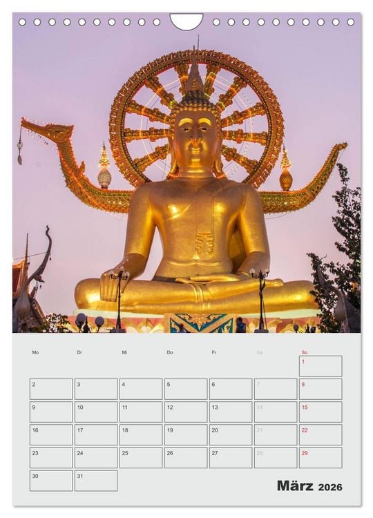 Produktbild: BUDDHA - Das sanfte L&auml;cheln (Wandkalender 2026 DIN A4 hoch), CALVENDO Monatskalender