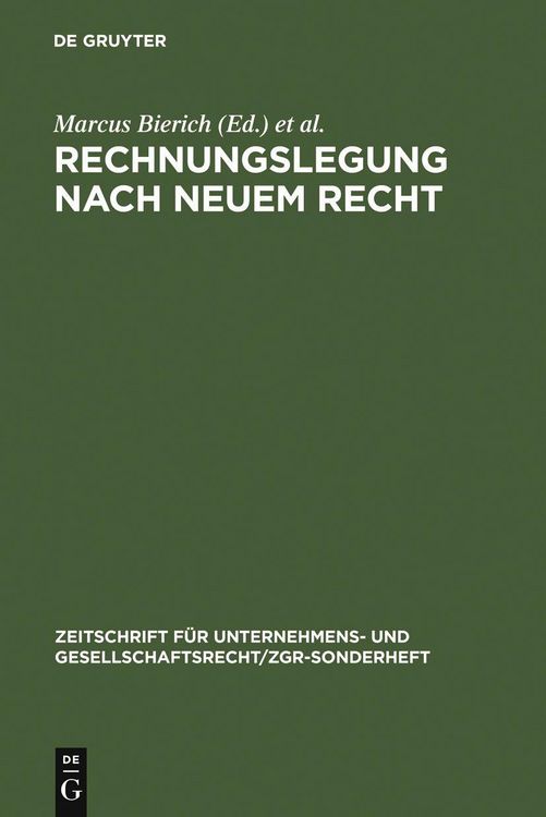 Produktbild: Rechnungslegung nach neuem Recht
