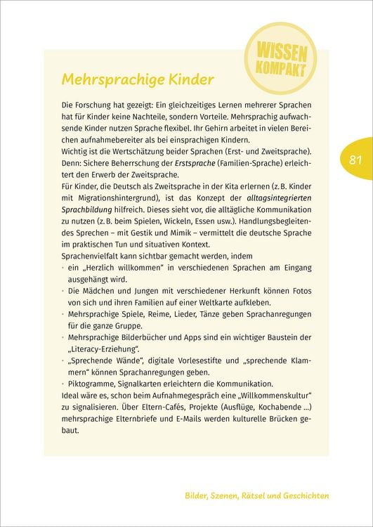 Produktbild: Sprache erleben in der Krippe