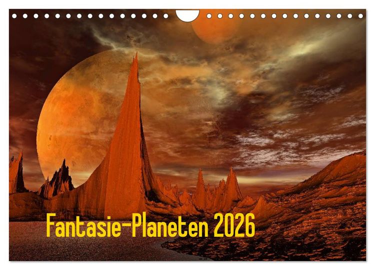 Produktbild: Fantasie-Planeten (Wandkalender 2026 DIN A4 quer), CALVENDO Monatskalender