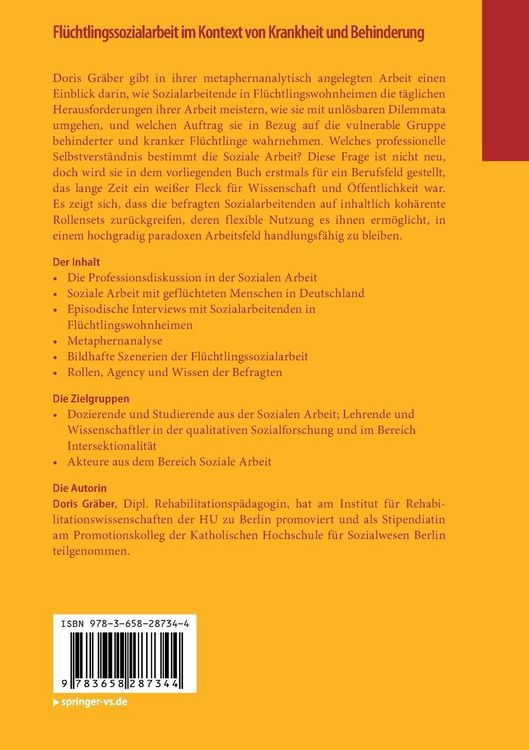 Produktbild: Fl&uuml;chtlingssozialarbeit im Kontext von Krankheit und Behinderung