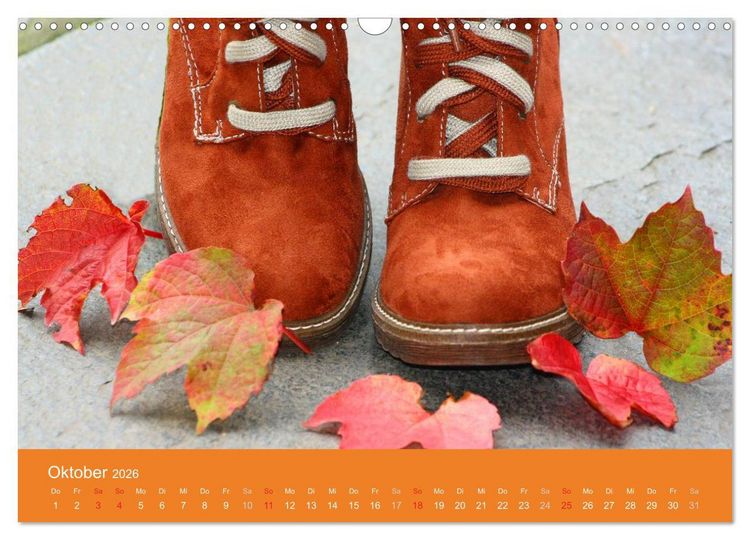 Produktbild: Schuhe - Schritt f&uuml;r Schritt durch das Jahr (Wandkalender 2026 DIN A3 quer), CALVENDO Monatskalender