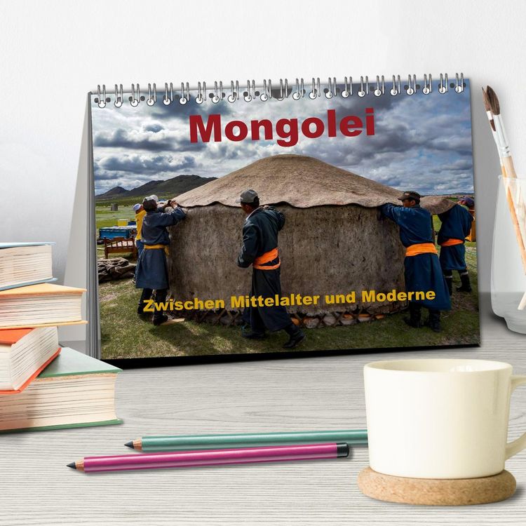 Produktbild: Mongolei - Zwischen Mittelalter und Moderne (Tischkalender 2026 DIN A5 quer), CALVENDO Monatskalender