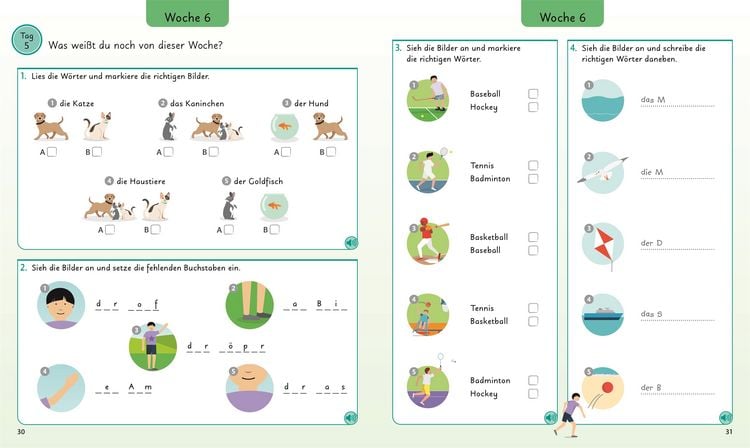 Produktbild: Deutsch f&uuml;r clevere Kids - 5 W&ouml;rter am Tag