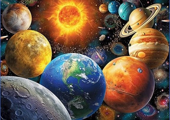 Produktbild: Eurographics 6500-6007 - Das Planetensystem, Puzzle 500 Teile