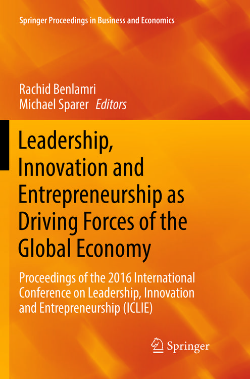 Produktbild: Leadership, Innovation and Entrepreneurship as Driving Forces of the Global Economy