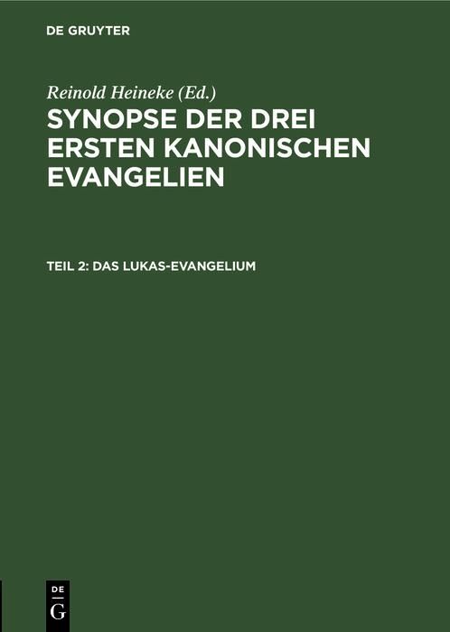 Produktbild: Das Lukas-Evangelium