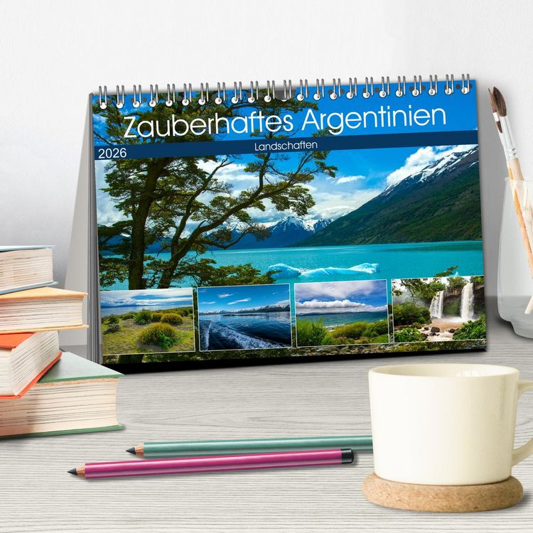 Produktbild: Zauberhaftes Argentinien (Tischkalender 2026 DIN A5 quer), CALVENDO Monatskalender