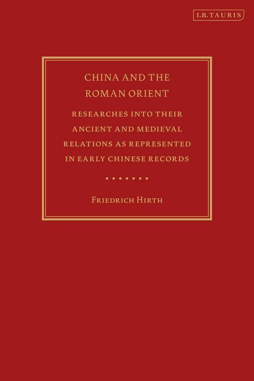 Produktbild: Hirth, F: China and the Roman Orient